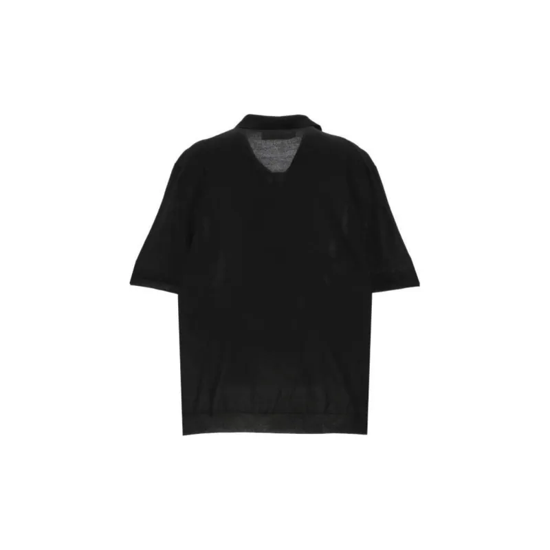MARNI Logo Embroidered Knitted Polo Top-1