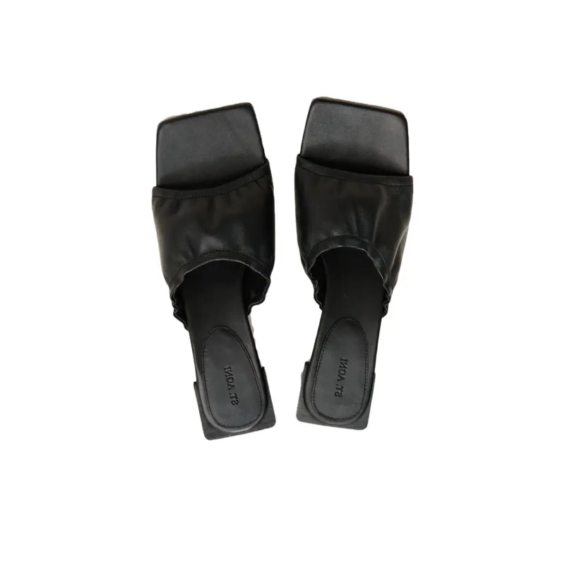 ST. AGNI Slide Slippers 5.5cm Women's Black-3