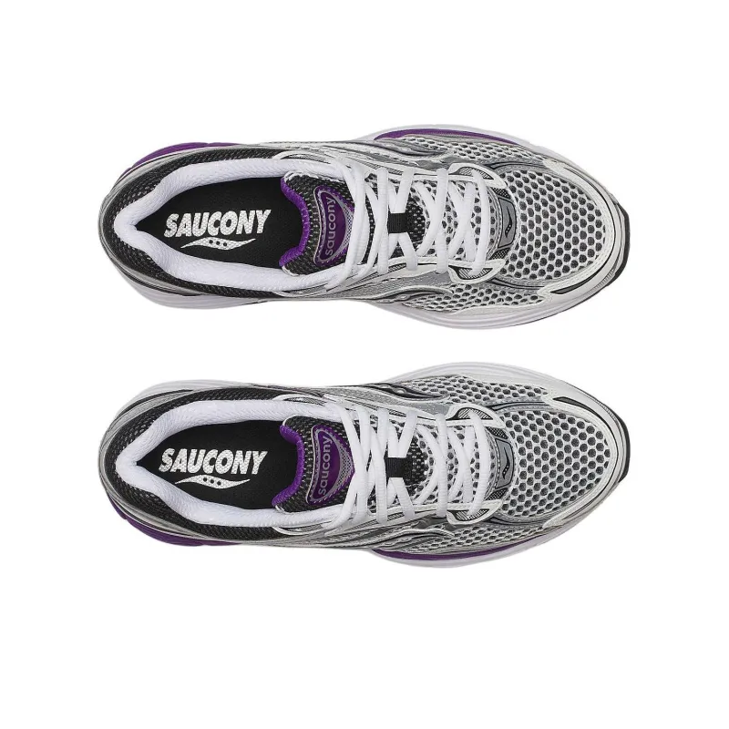 Saucony ProGrid Omni 9 White Black Silver Purple-3