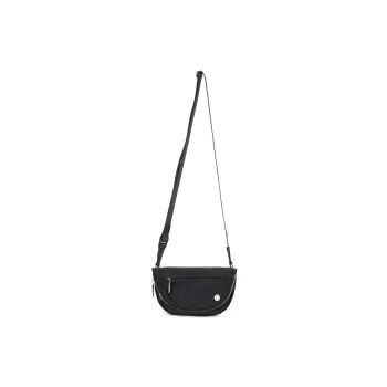 Lululemon Waterproof Fabric Shoulder Bag, Crossbody Bag Regular Unisex Black & Gold