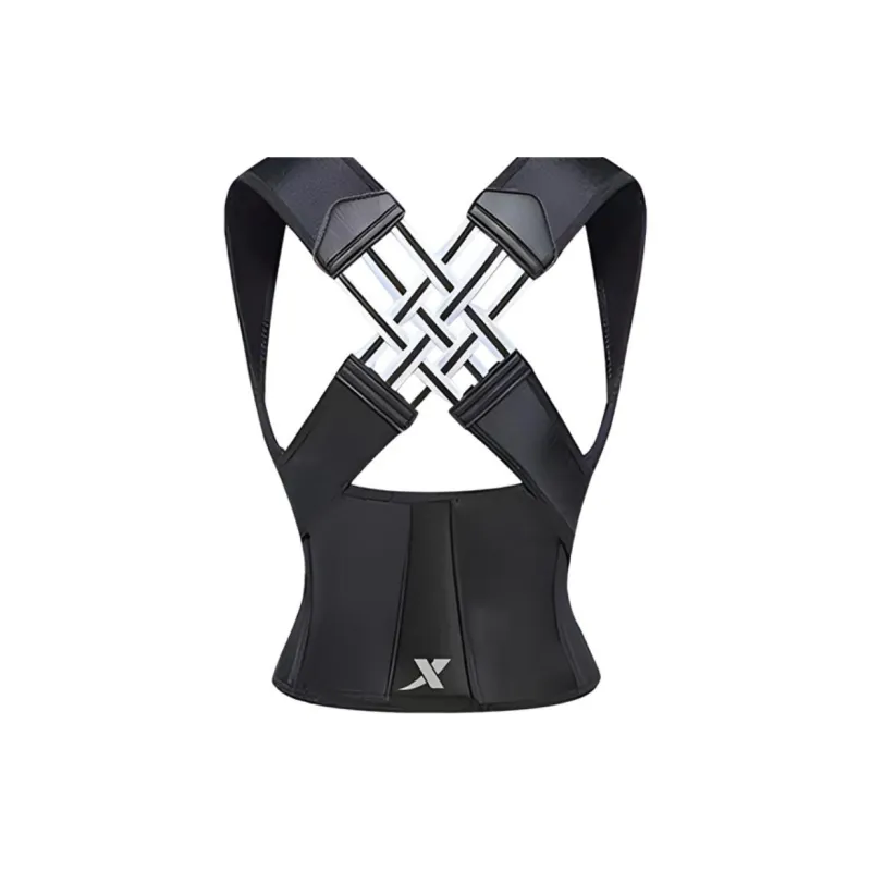 XTEP Back Support Braces Running Protective Compression Black Polyester Unisex-3