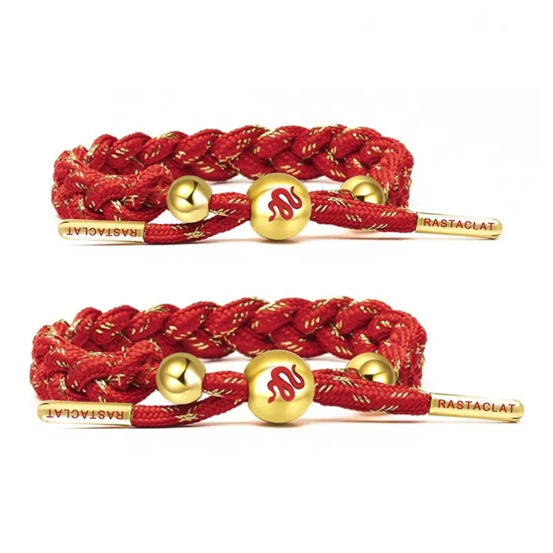 Rastaclat Polyester Small Lion Woven Bracelet Unisex-6