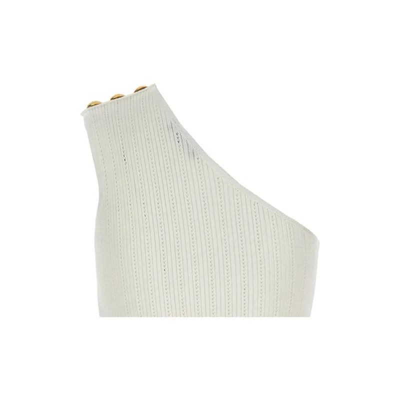 BALMAIN Tank Tops Women's Beige-3