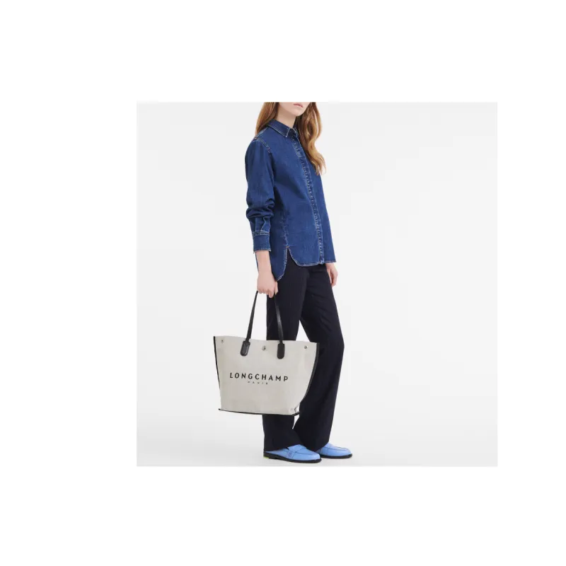 LONGCHAMP Logo print Canvas Tote-10