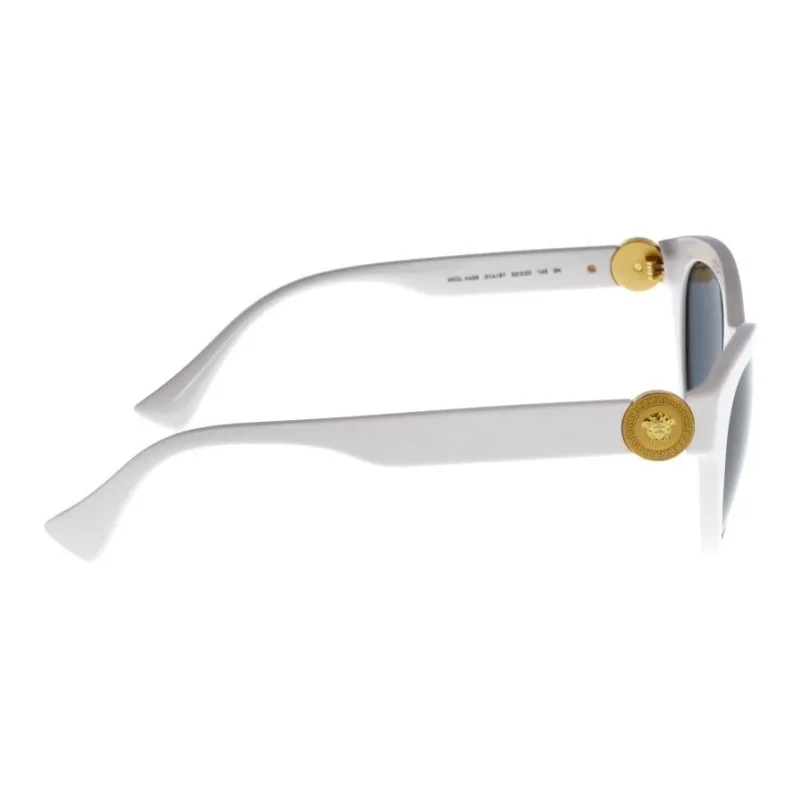 VERSACE Acetate Cat Eye Sunglasses Women's White-2