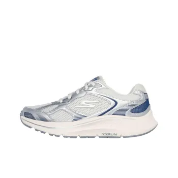 Skechers Go Run Consistent 2.0 Anti Slip Wear Resistant Low Top Running Shoes Women's White Silver