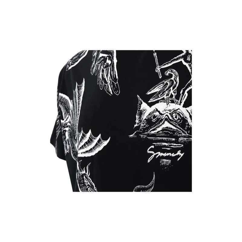 Givenchy T Shirts Men Black-5