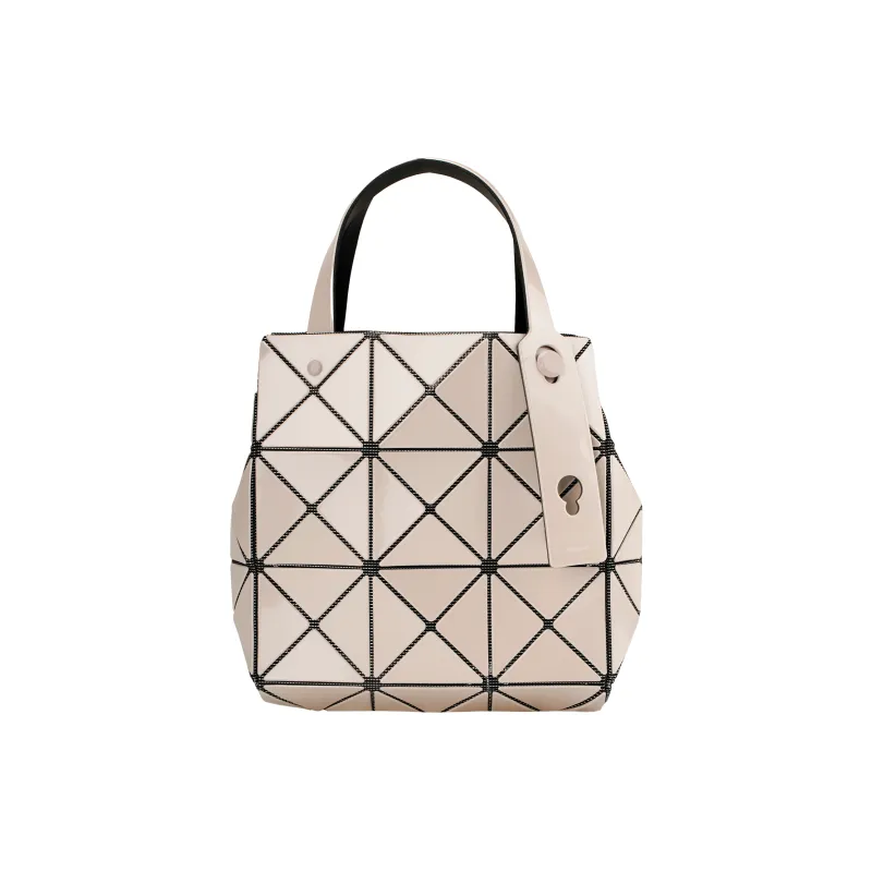 ISSEY MIYAKE CARAT Polyvinyl Chloride Resin Handbag Women's Ivory White-3