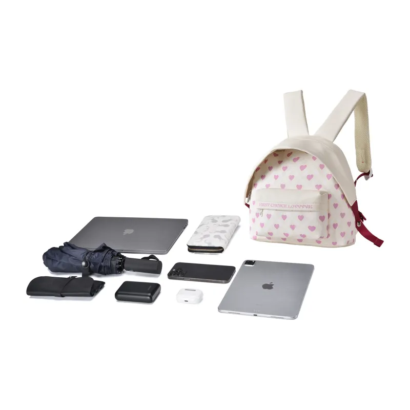 LOVVVVE PVC Backpack Regular Women's Beige-4