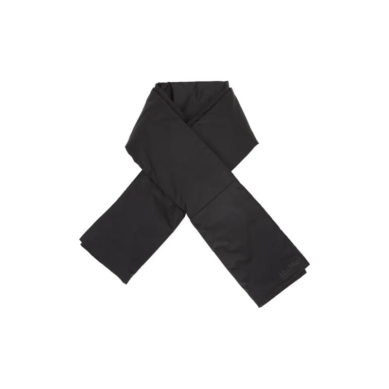 MaxMara Polyamide, Polyester, Camel Hair, Silk, Polyamide, Nylon, Camel Hair, Mulberry Silk Knit Scarves Women's Black-0