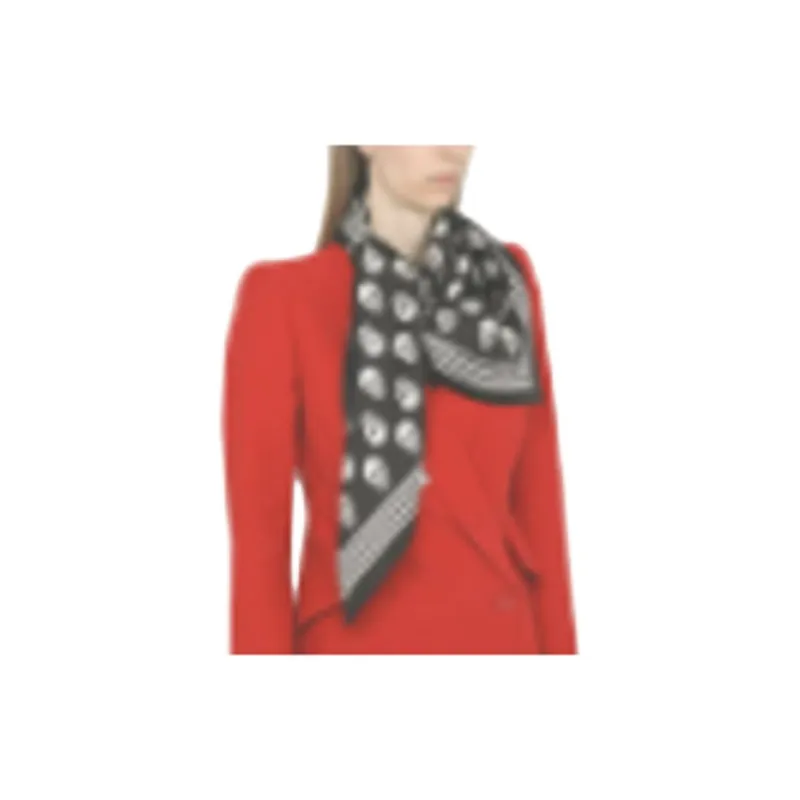 Alexander McQueen Skull Printed Square Scarf-4