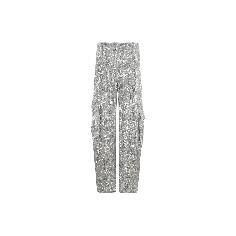 Rotate Cargo Pants Women's Silver-1