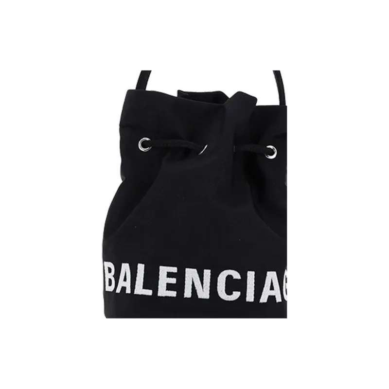 Balenciaga Canvas Bucket Bags Shoulder Bags Women's Black-3