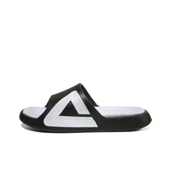 PEAK Slip Resistant Odor Resistant Slide Slippers Men's Black White
