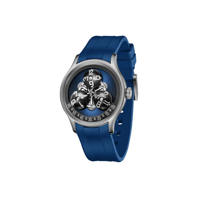 OBLVLO Automatic Mechanical Movement Watch Men's Watches Black Dial-4