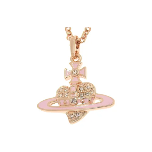 Vivienne Westwood Brass Necklaces Women's Pink
