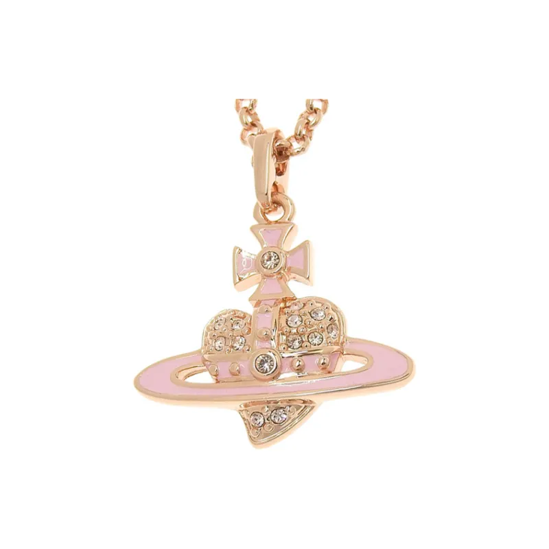 Vivienne Westwood Brass Necklaces Women's Pink-0
