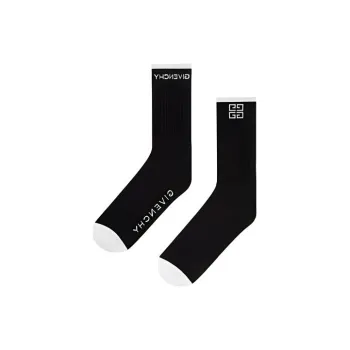 Givenchy 4G Logo Socks Black White