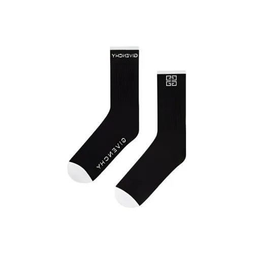 Givenchy 4G Logo Socks Black White