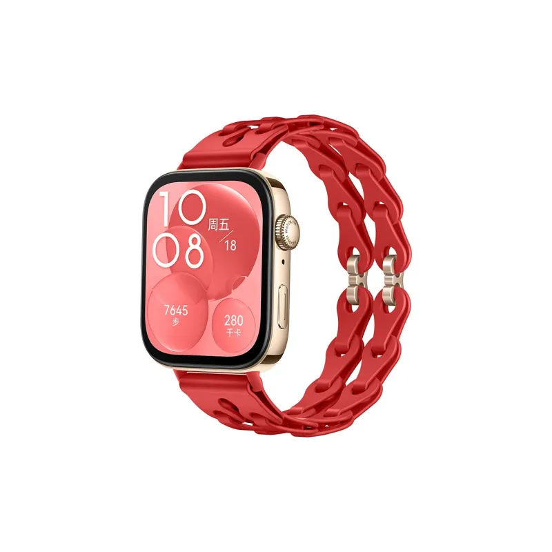 CHRROTA Watch Band Huawei Compatibility Silicone Material-4