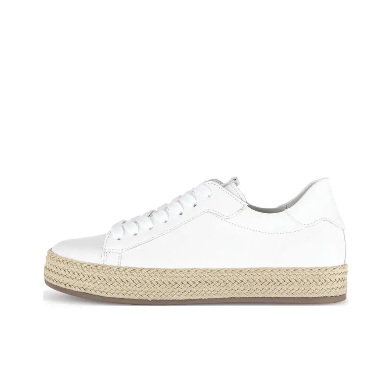 Gabor Fashion Low Top Skateboard Shoes Women's White-0