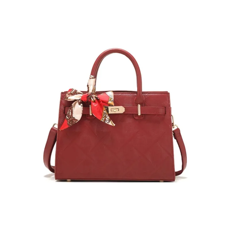 PAYOT Microfiber Synthetic Leather Wedding Bag Shoulder Handbag Regular Women's Red-0