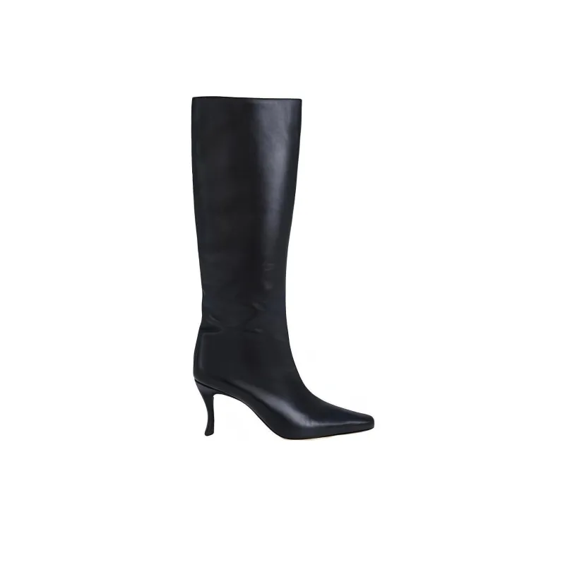 By Far Stevie Knee-high Boots 8cm Women's Black-1