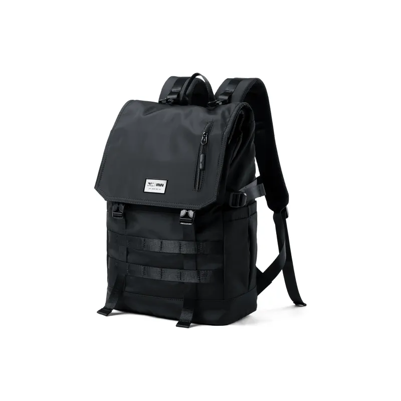 SEPTWOLVES Fabric Urban Techwear Hiking Sports Wear Resistant Water Repellent Backpack QPL Regular Unisex Black-2