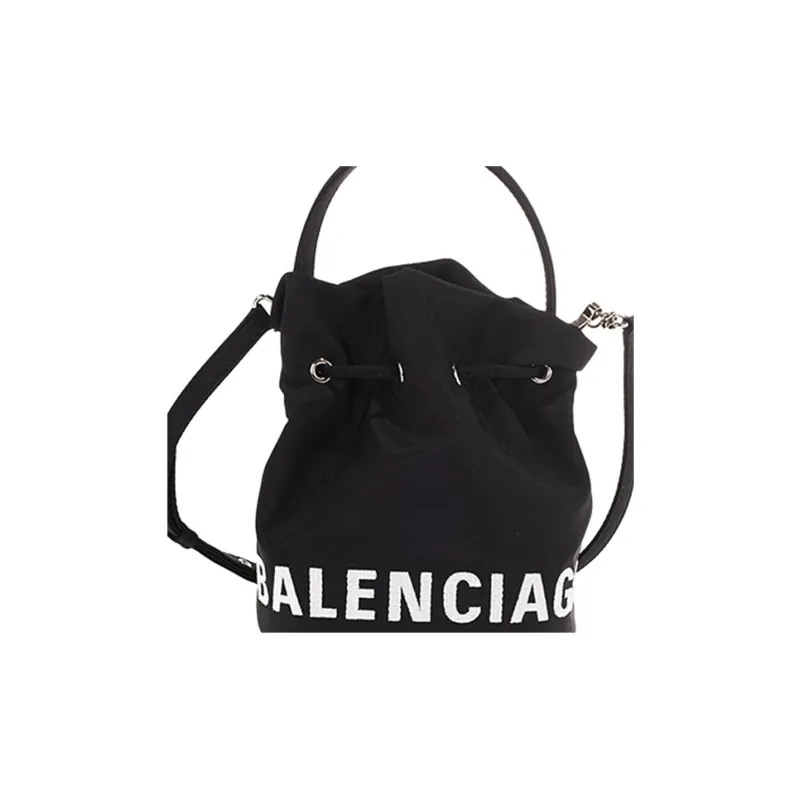 Balenciaga Canvas Bucket Bags Shoulder Bags Women's Black-4