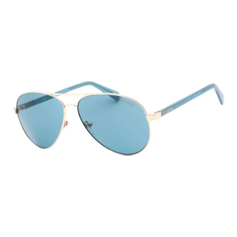 GUESS Metal Aviator Sunglasses Unisex Blue-0