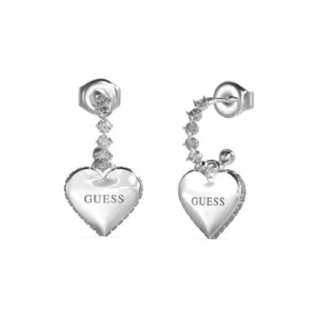 GUESS Stainless Steel Earrings Women's Silver
