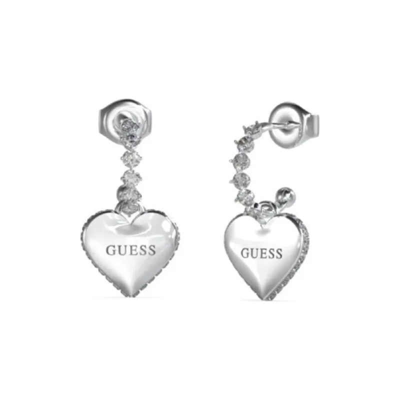 GUESS Stainless Steel Earrings Women's Silver-0