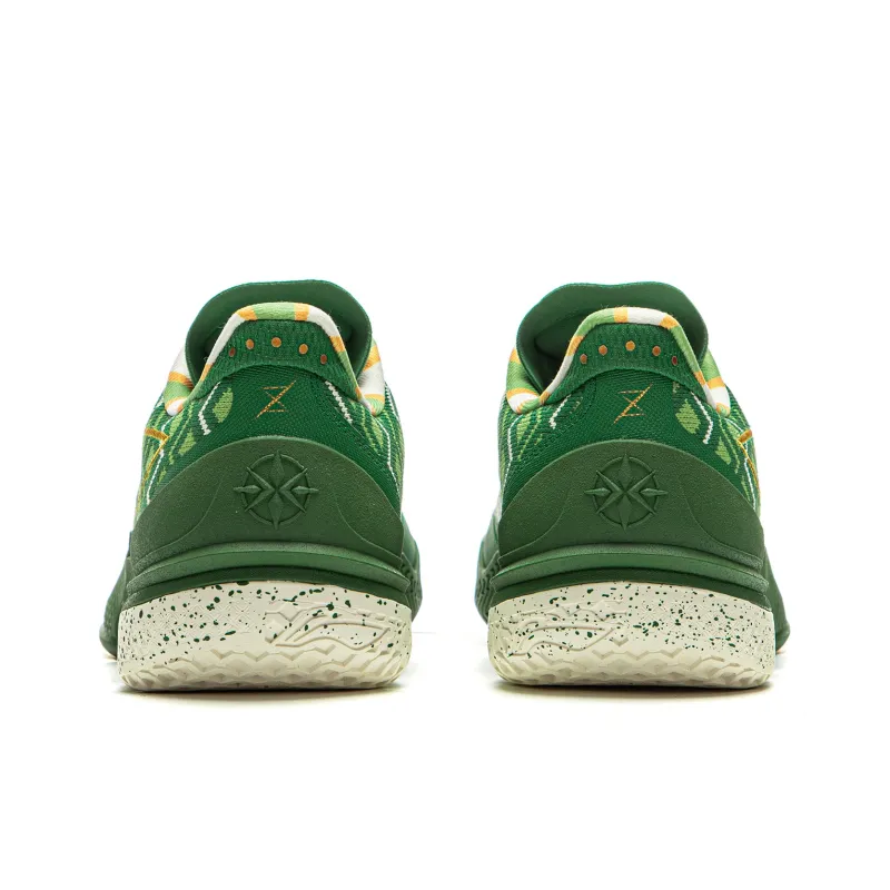 LiNing Knife 5 Slip Resistant Coverage Lightweight Rebound Low Top Performance Basketball Shoes Men's Green-5