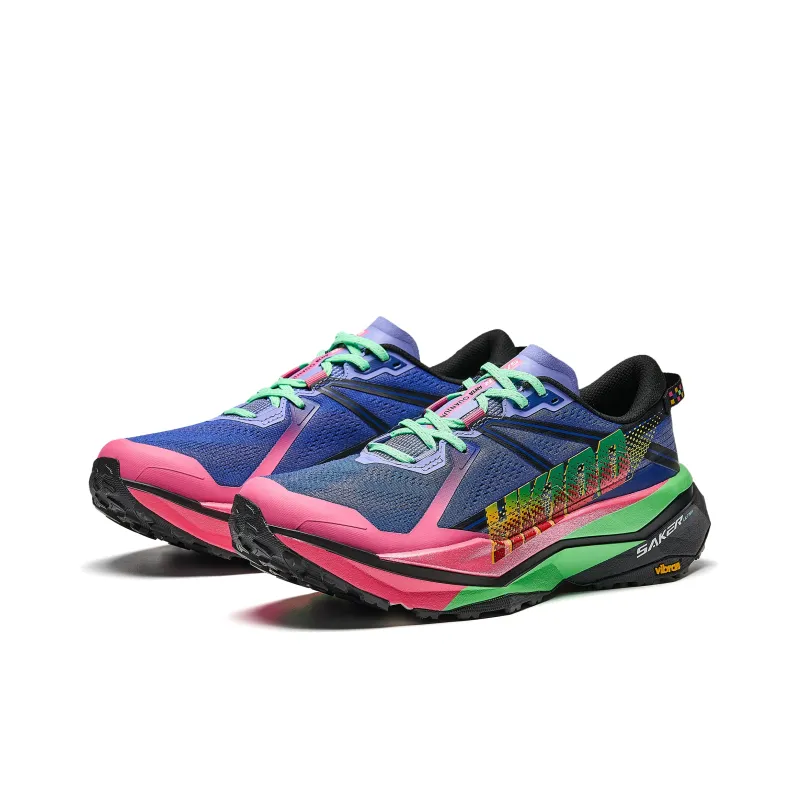 Anta Anti-Slip And Wear-Resistant Breathable Low-Top Casual Running Shoes Women's Blue Pink Green-3
