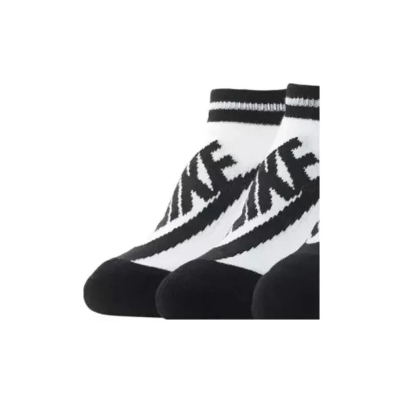 Nike Ankle Socks Women's 3 Pack Black White-4