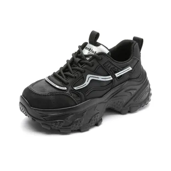DUSTO Cushioning, Slip Resistant, And Abrasion Resistant Low Top Chunky Sneakers Women's