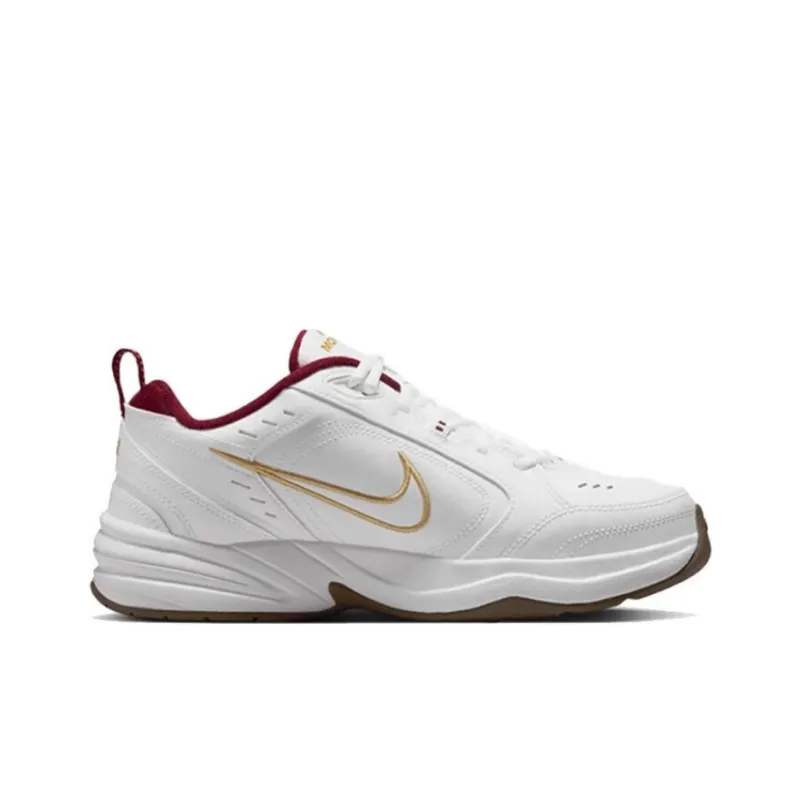Nike Air Monarch 4 Anti Slip Wear Resistant Low Top Casual Shoes Unisex White-1
