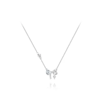 BLANK IN BLANK S999 Silver Zircon Necklaces Women's Silver