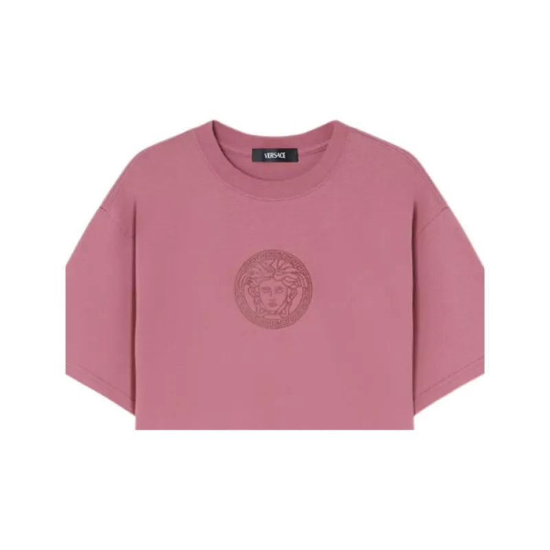 VERSACE Medusa Cropped T shirt-4