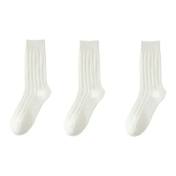 Cheemy Free Mid Calf Socks Men's 3 Pack White