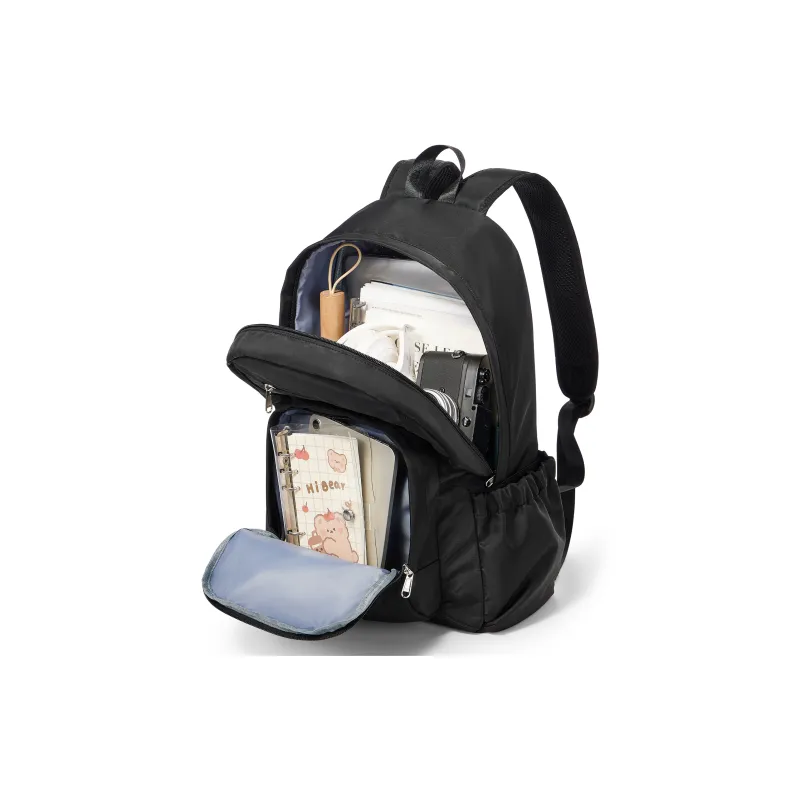 Pepsi Fabric Backpack Backpack Backpack Laptop Bag Regular Unisex Black/Navy Blue-5