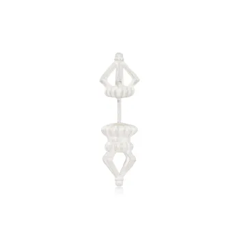 Empress 47 Concept 925 Sterling Silver Stud Earrings Unisex