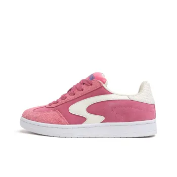 SINPERCO Anti Slip Wear Resistant Low Top Skateboard Shoes Women's Raspberry Pink