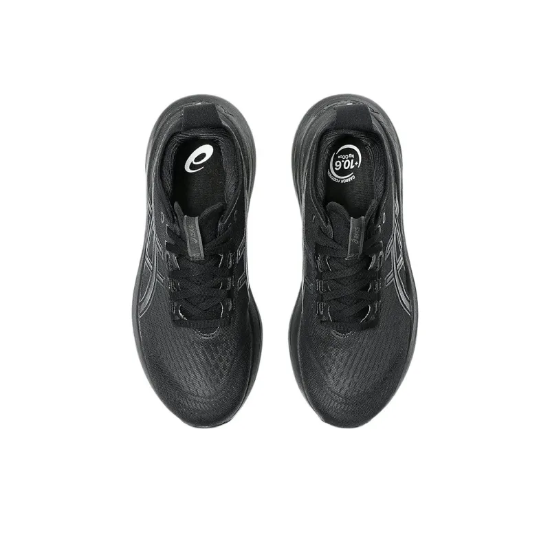Asics Wear-Resistant Low-Top Sprint Running Shoes Women's Black Gray Color-4