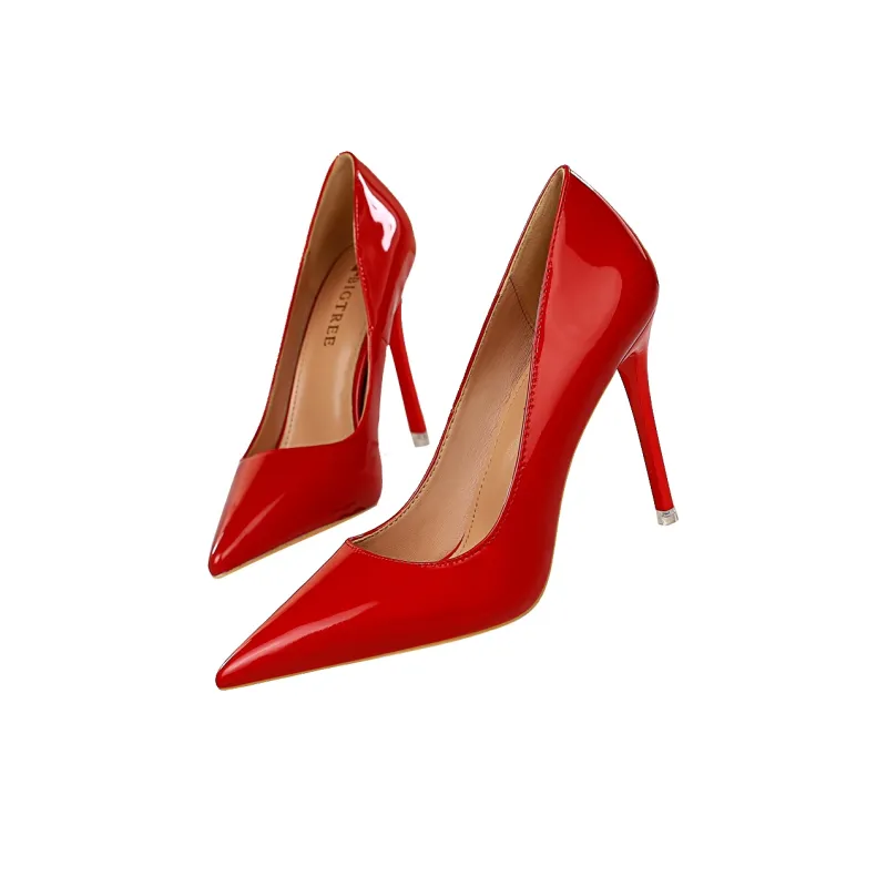 QITUMAUL Slim Heel High Heels 10.5cm Women's-5