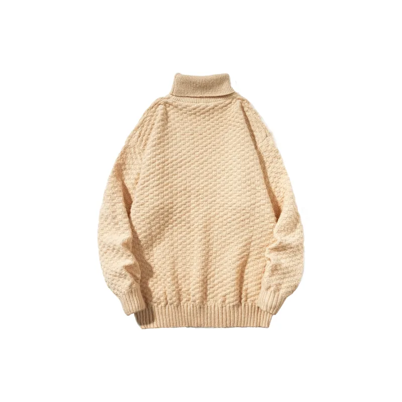 ZMOH Turtleneck Pullover Unisex Couple's-5
