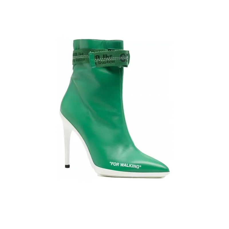 OFF-WHITE Ankle Boots 11cm Women's Green-2