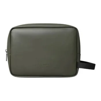 Gaston Luga PU Makeup Bag, Toiletry Bag Unisex Olive