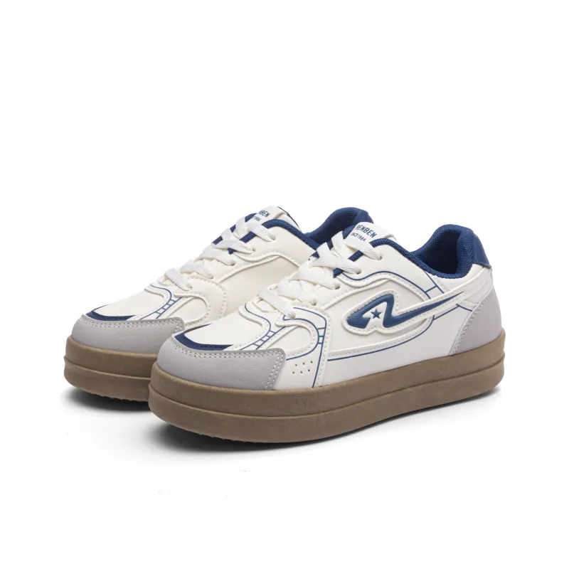 RENBEN Anti-Slip Wear-Resistant Low-Top Skateboard Shoes Women's-6