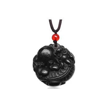 MARY WINDSOR Hetian Jade Chinese Auspicious Animal Pendant Green Jade Unisex